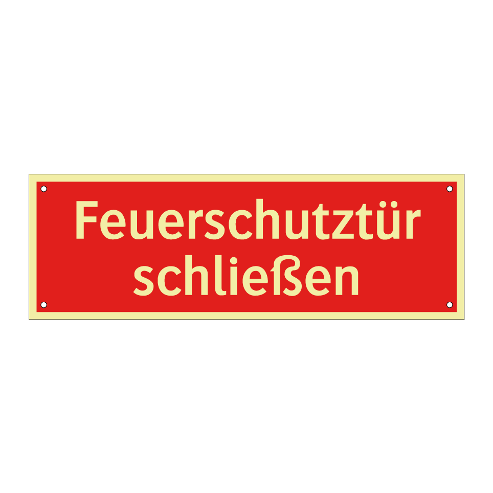 Feuerschutztür schließen