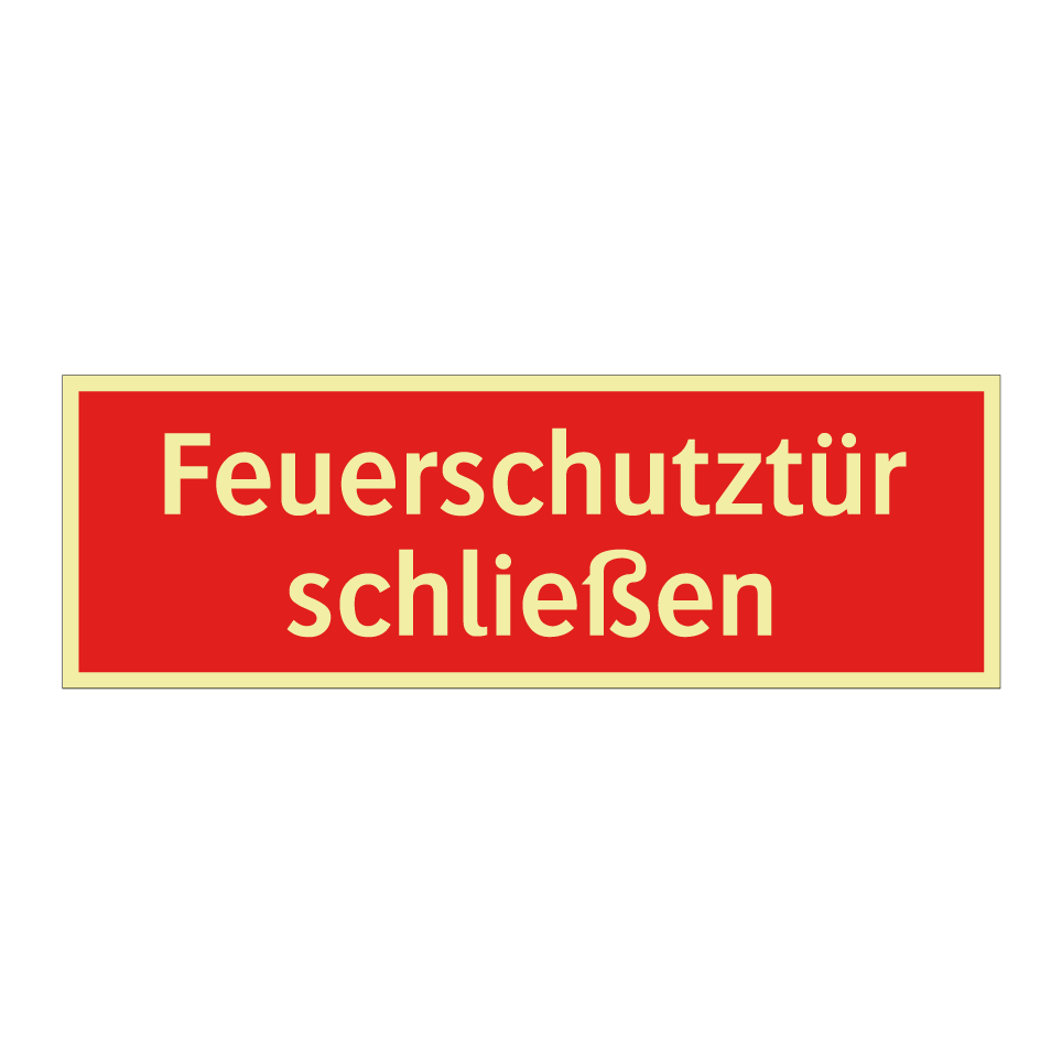 Feuerschutztür schließen