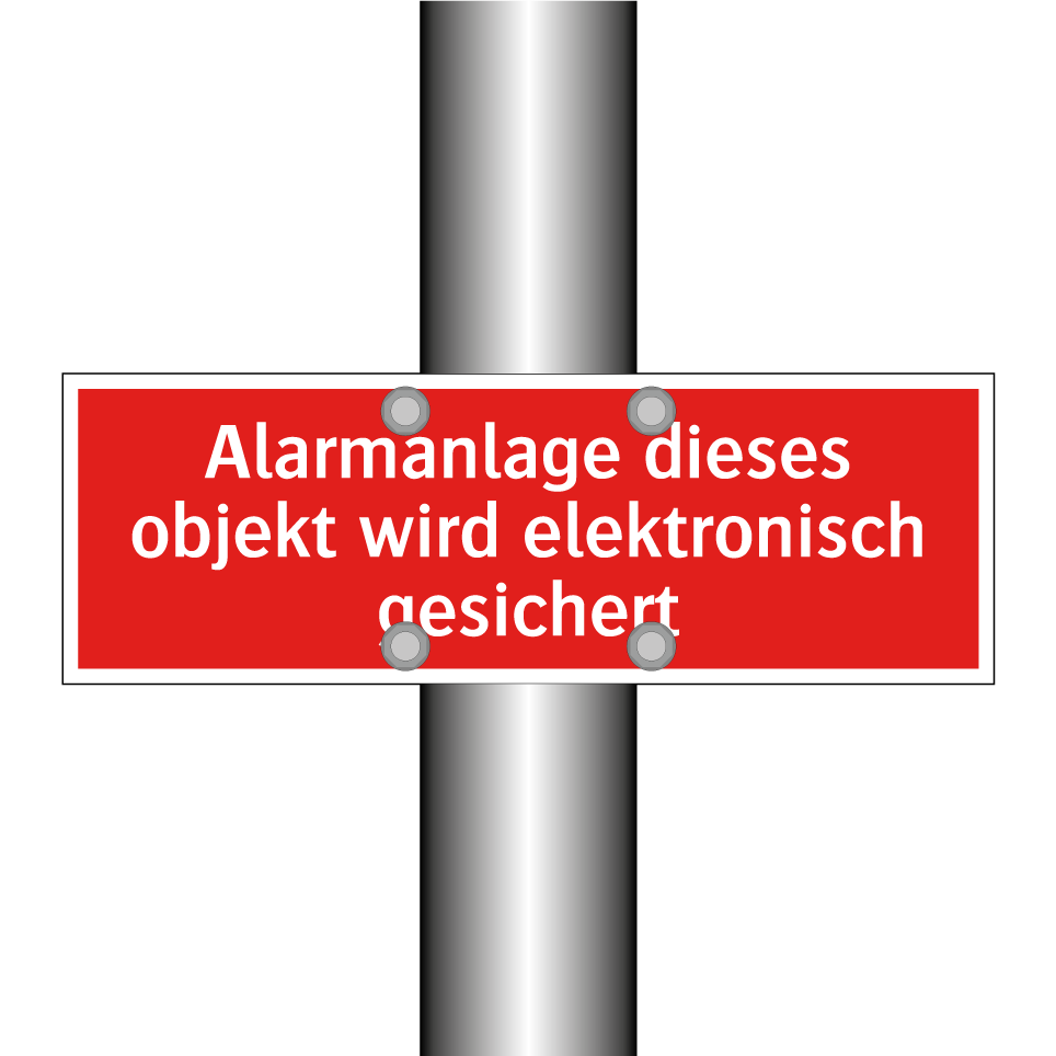 Alarmanlage dieses objekt wird elektronisch gesichert