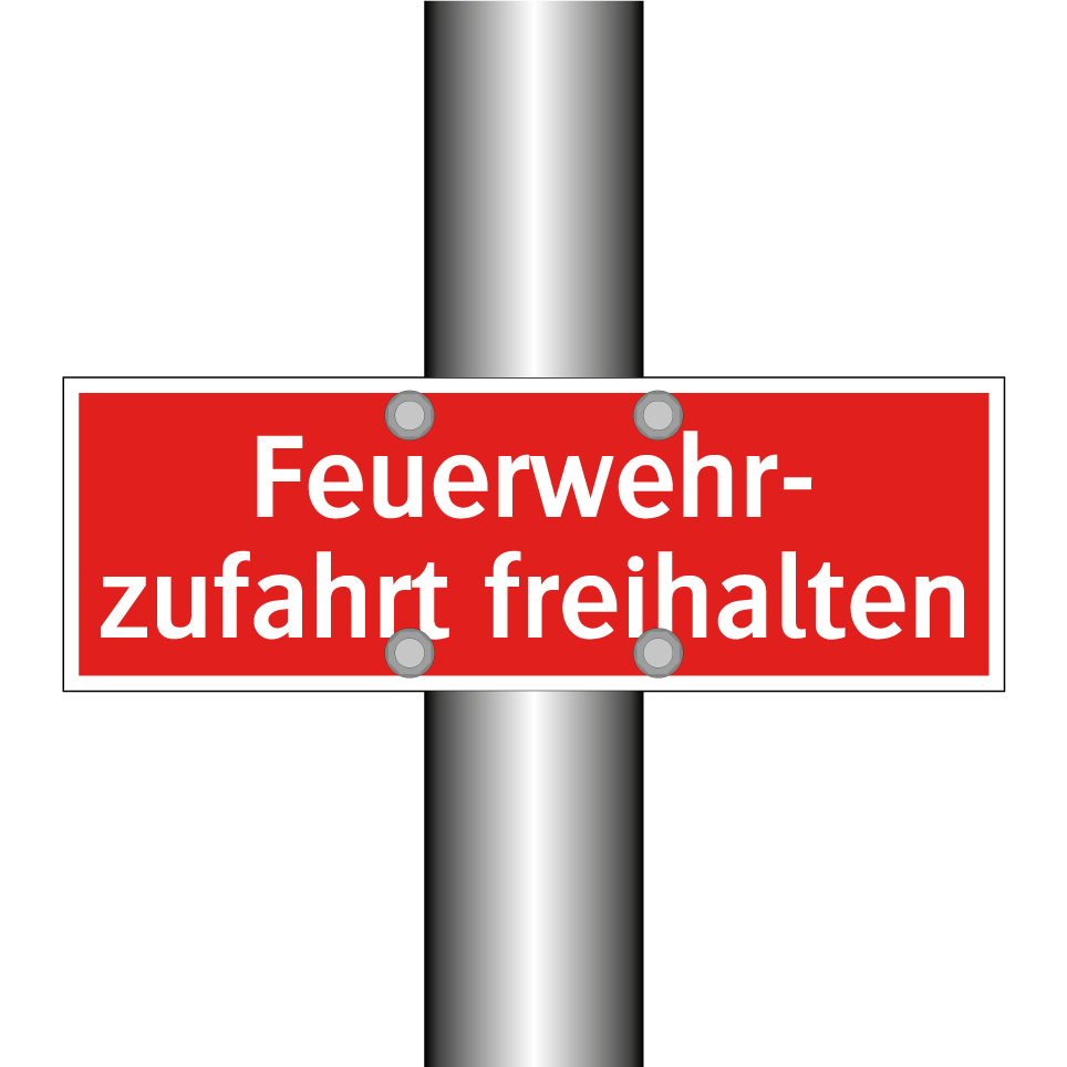 Feuerwehr- zufahrt freihalten