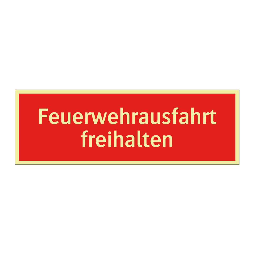 Feuerwehrausfahrt freihalten