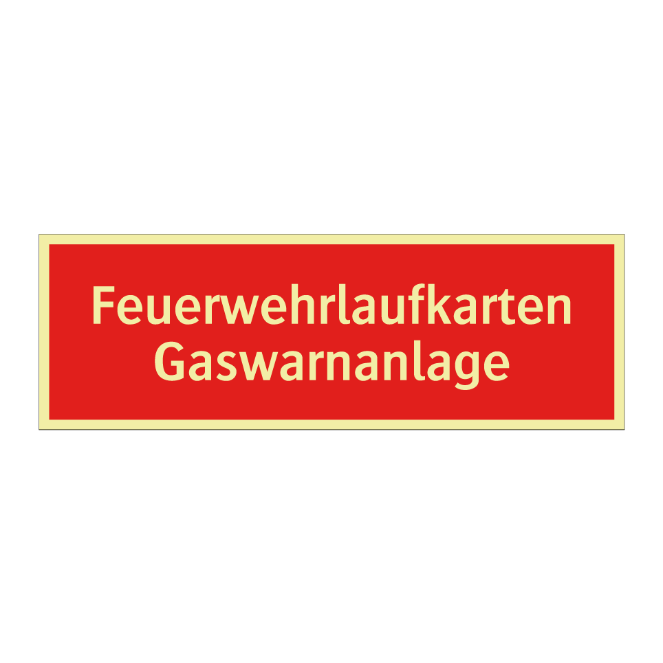Feuerwehrlaufkarten Gaswarnanlage