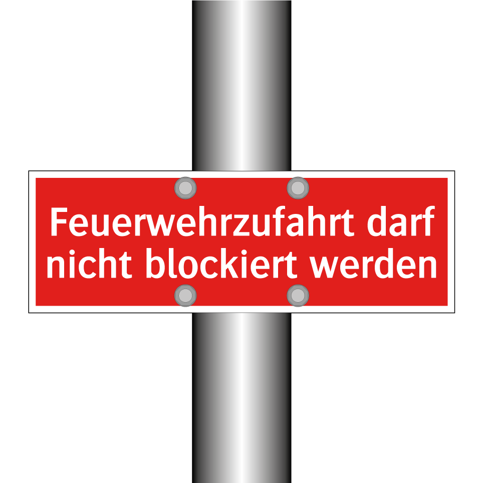 Feuerwehrzufahrt darf nicht blockiert werden