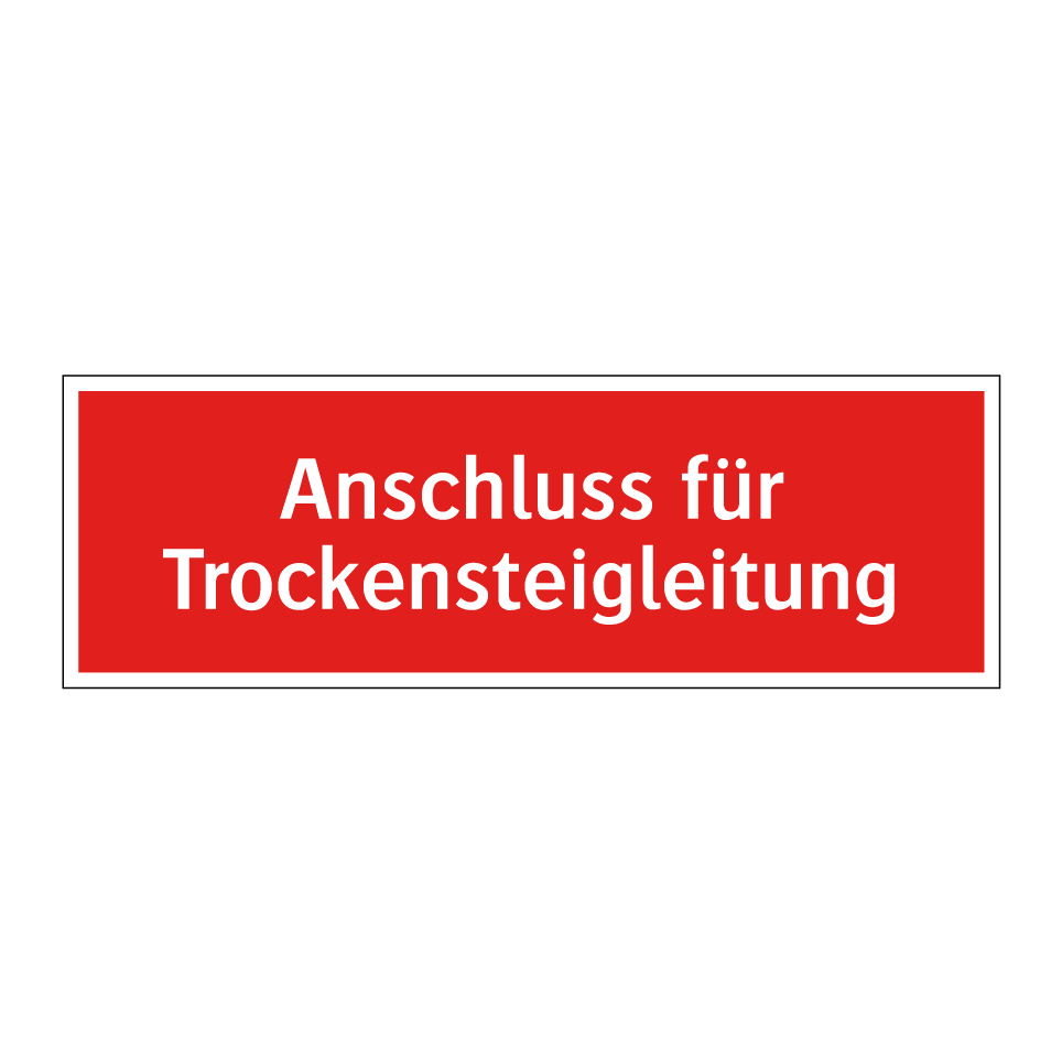 Anschluss für Trockensteigleitung