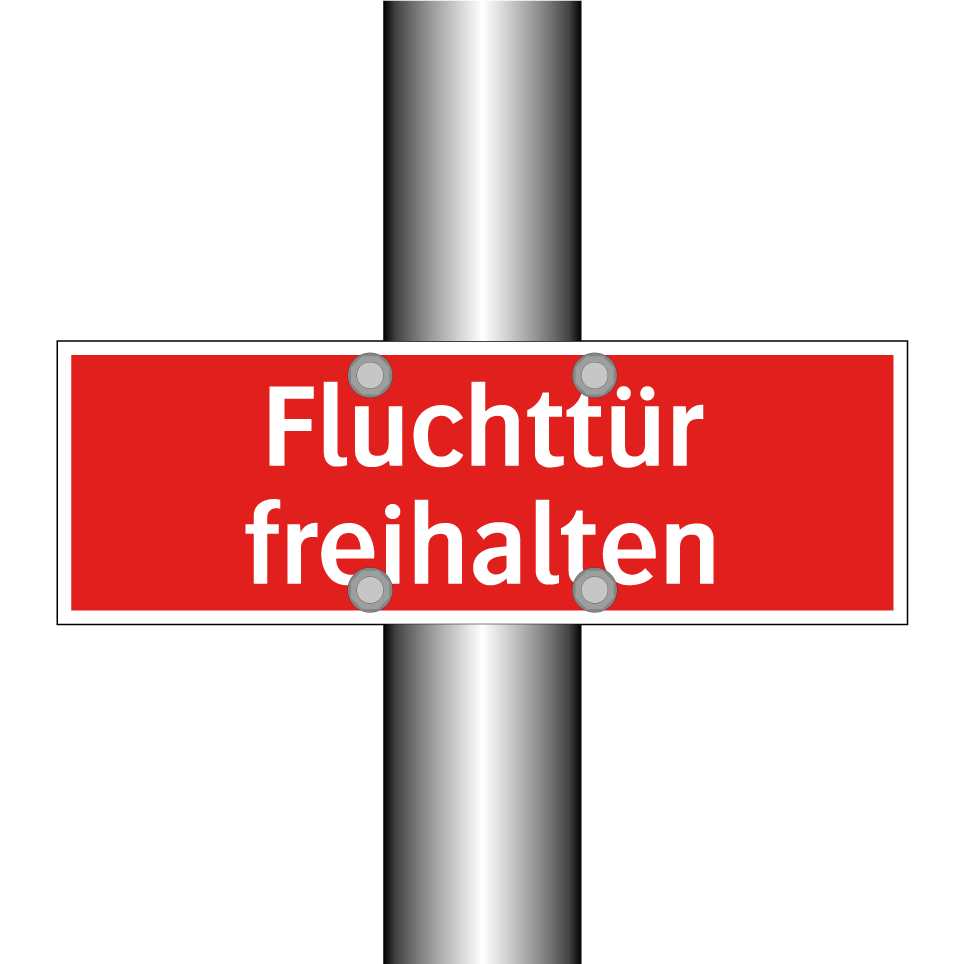 Fluchttür freihalten
