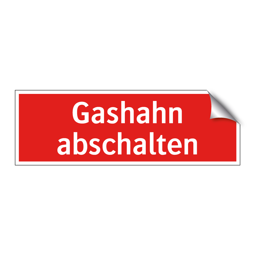 Gashahn abschalten