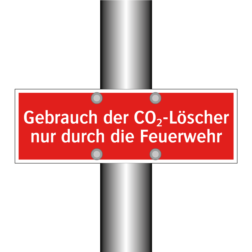 Gebrauch der CO₂-Löscher nur durch die Feuerwehr