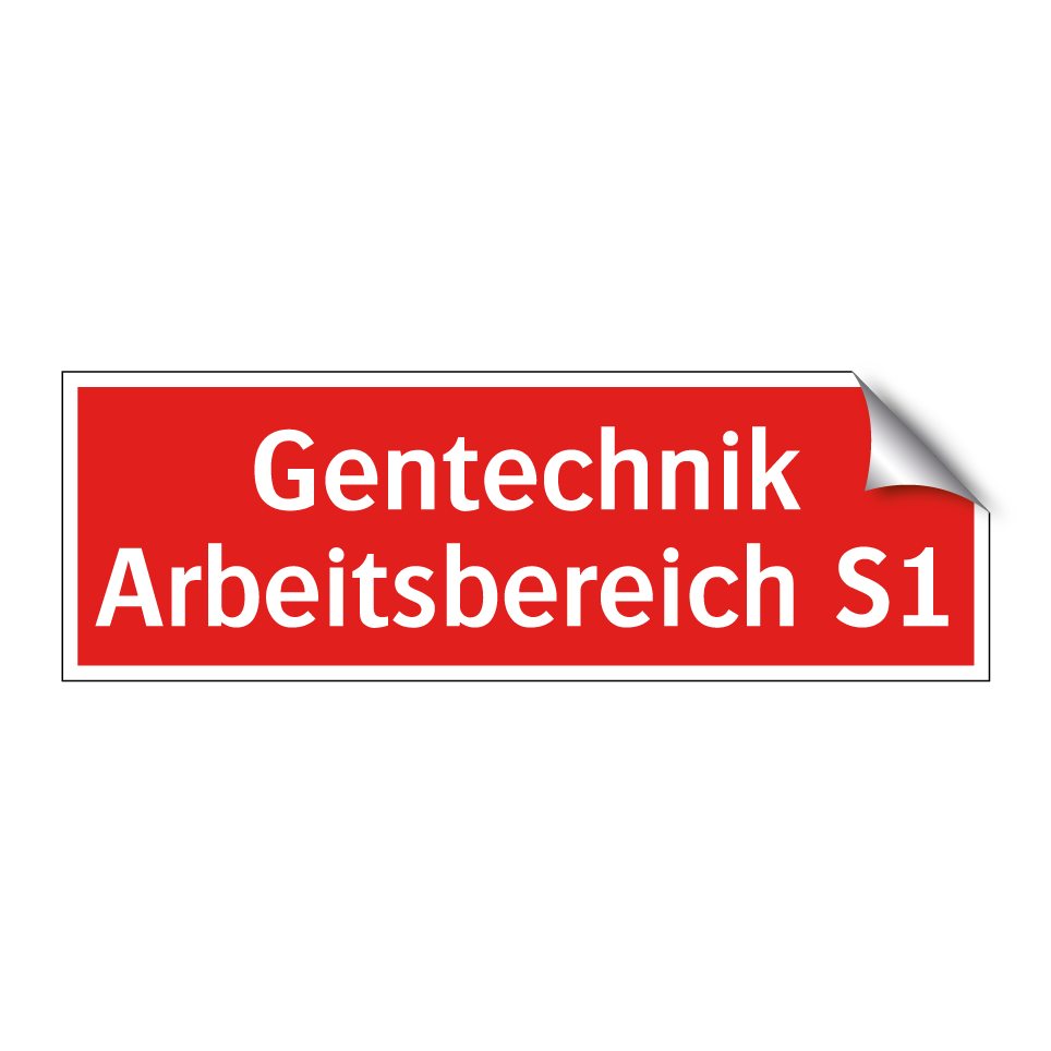 Gentechnik Arbeitsbereich S1
