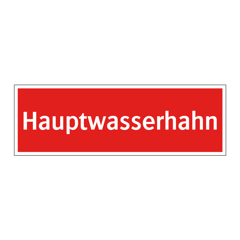 Hauptwasserhahn