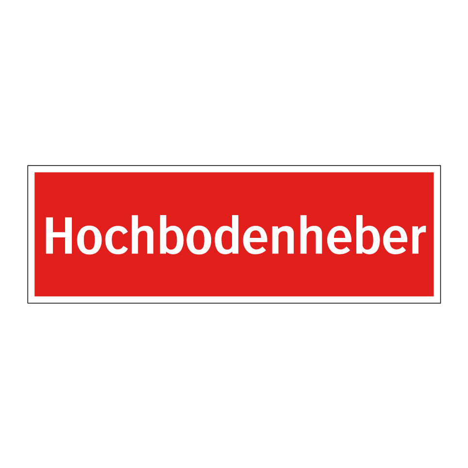 Hochbodenheber