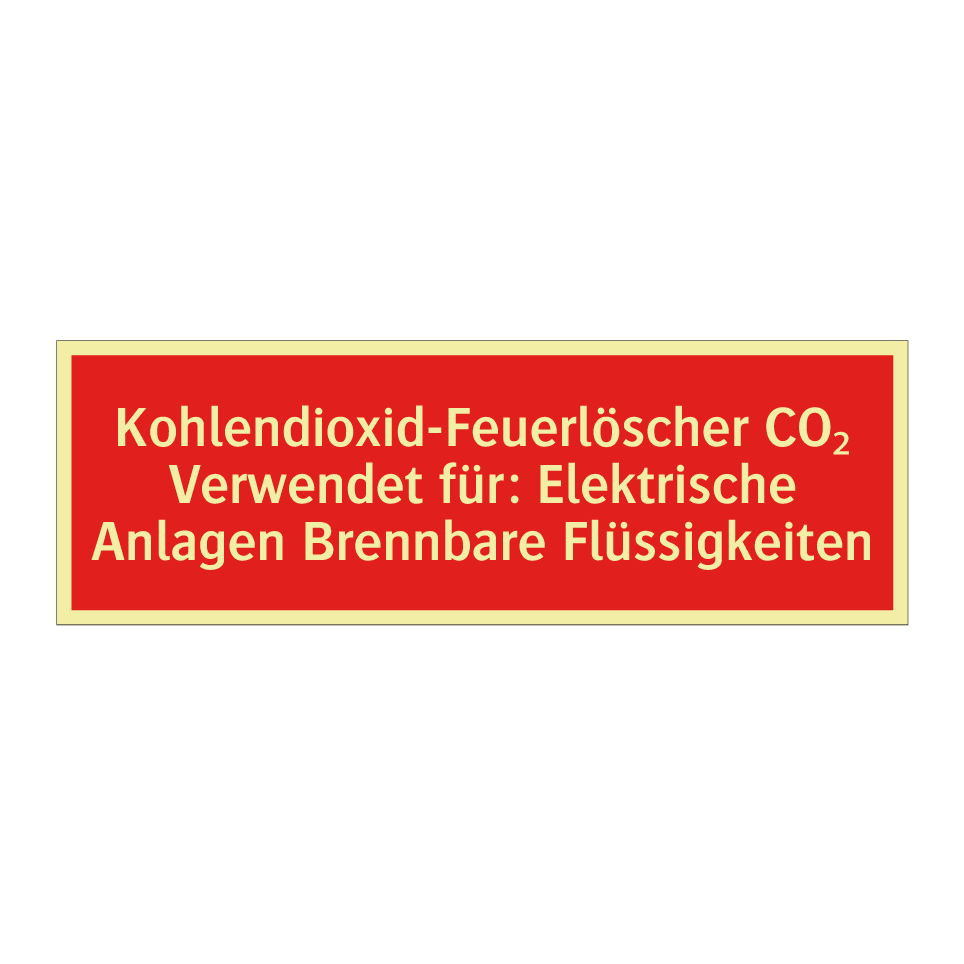 Kohlendioxid-Feuerlöscher CO₂ Verwendet für: Elektrische Anlagen Brennbare Flüssigkeiten