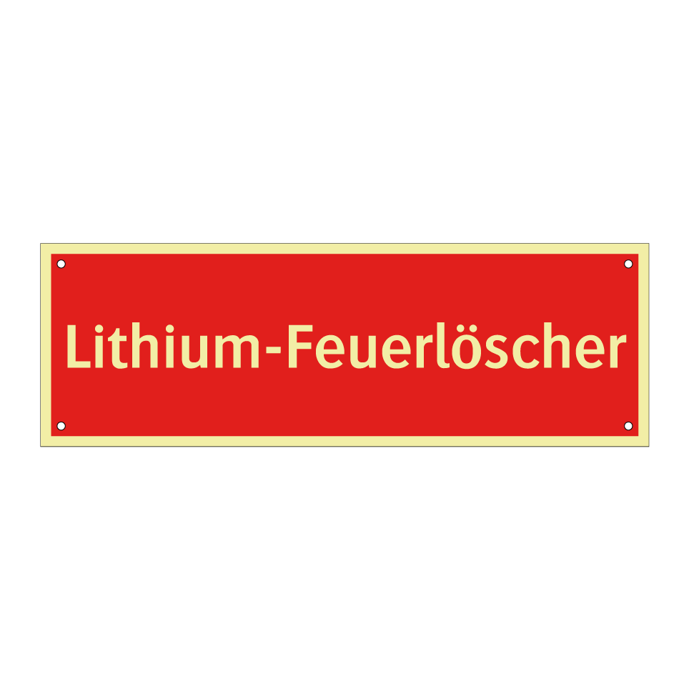 Lithium-Feuerlöscher
