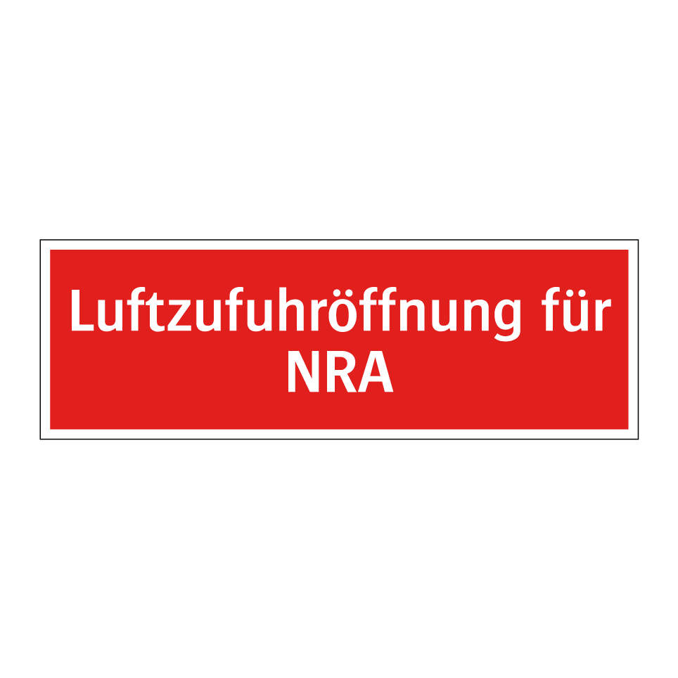 Luftzufuhröffnung für NRA