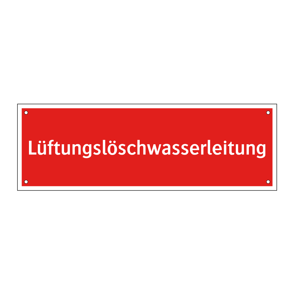Lüftungslöschwasserleitung