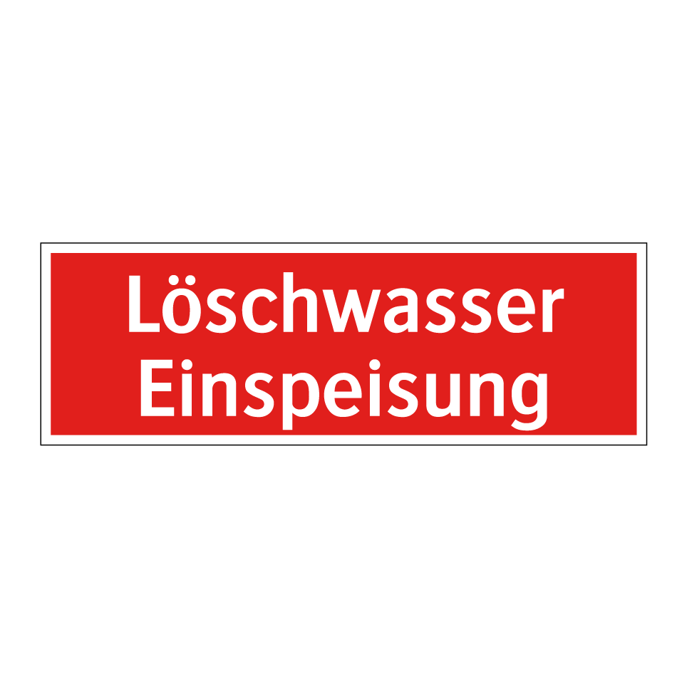 Löschwasser Einspeisung