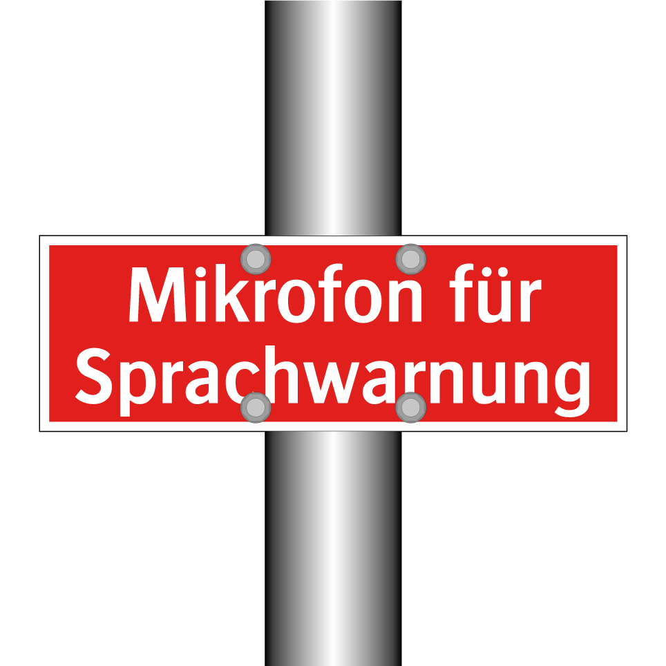 Mikrofon für Sprachwarnung