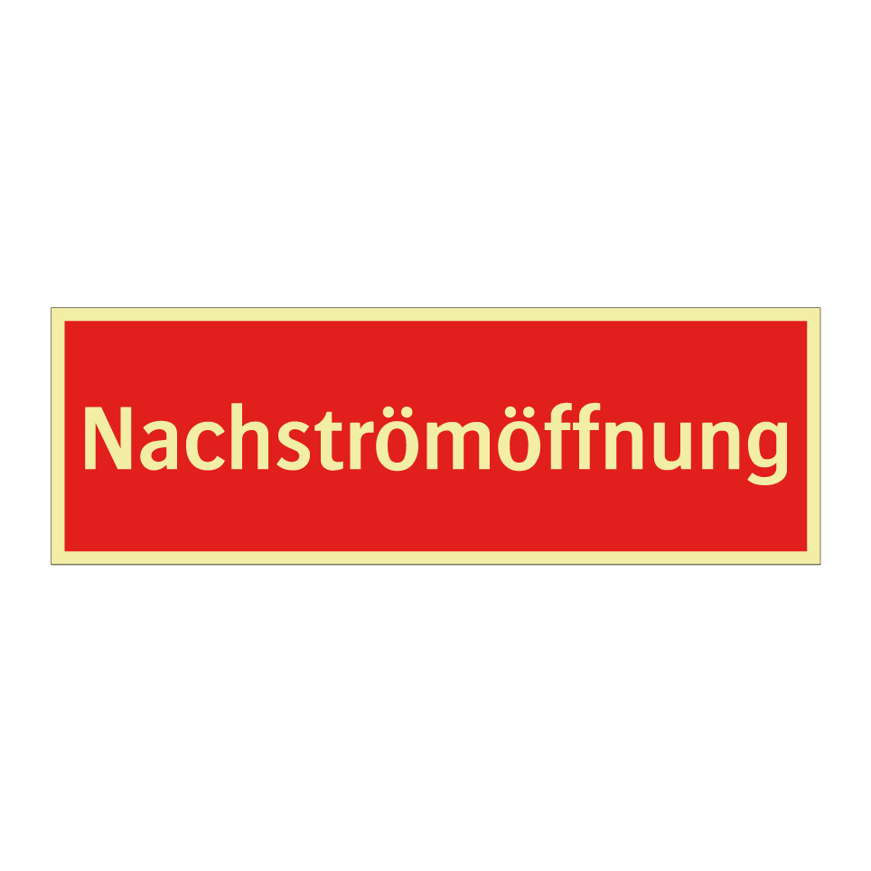 Nachströmöffnung