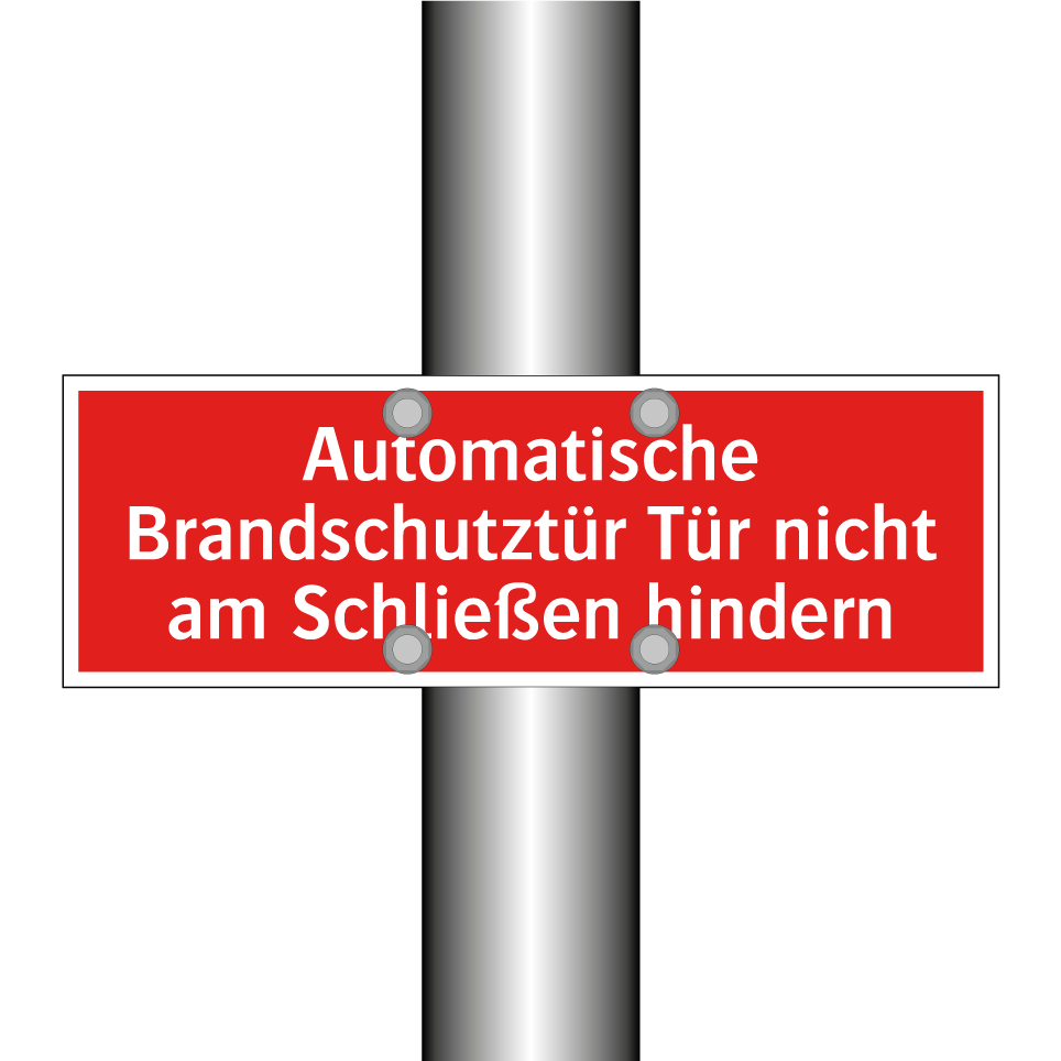 Automatische Brandschutztür Tür nicht am Schließen hindern