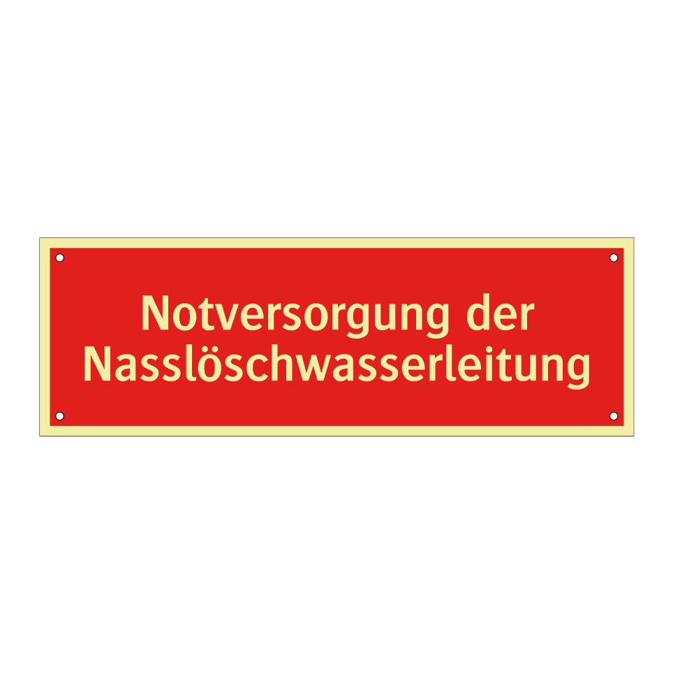 Notversorgung der Nasslöschwasserleitung