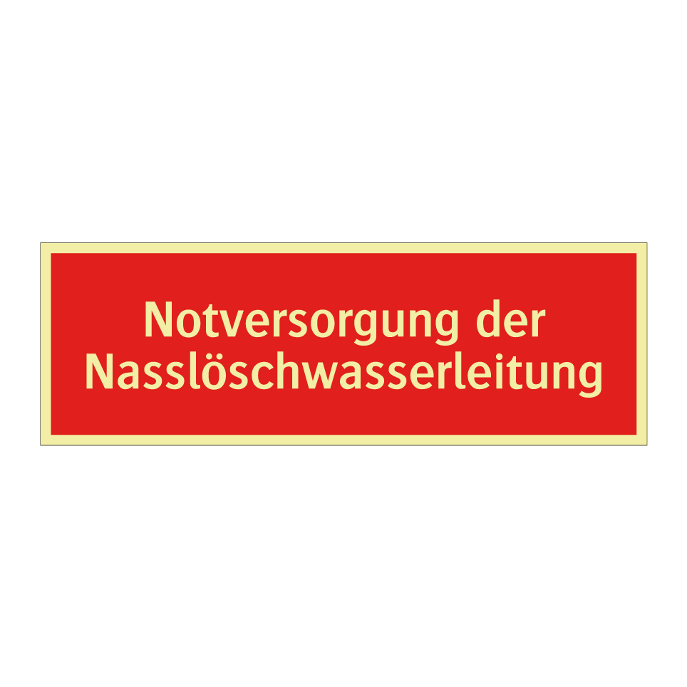Notversorgung der Nasslöschwasserleitung