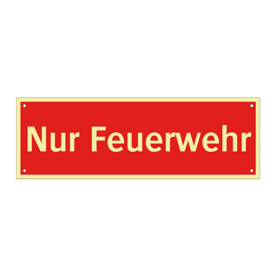 Nur Feuerwehr
