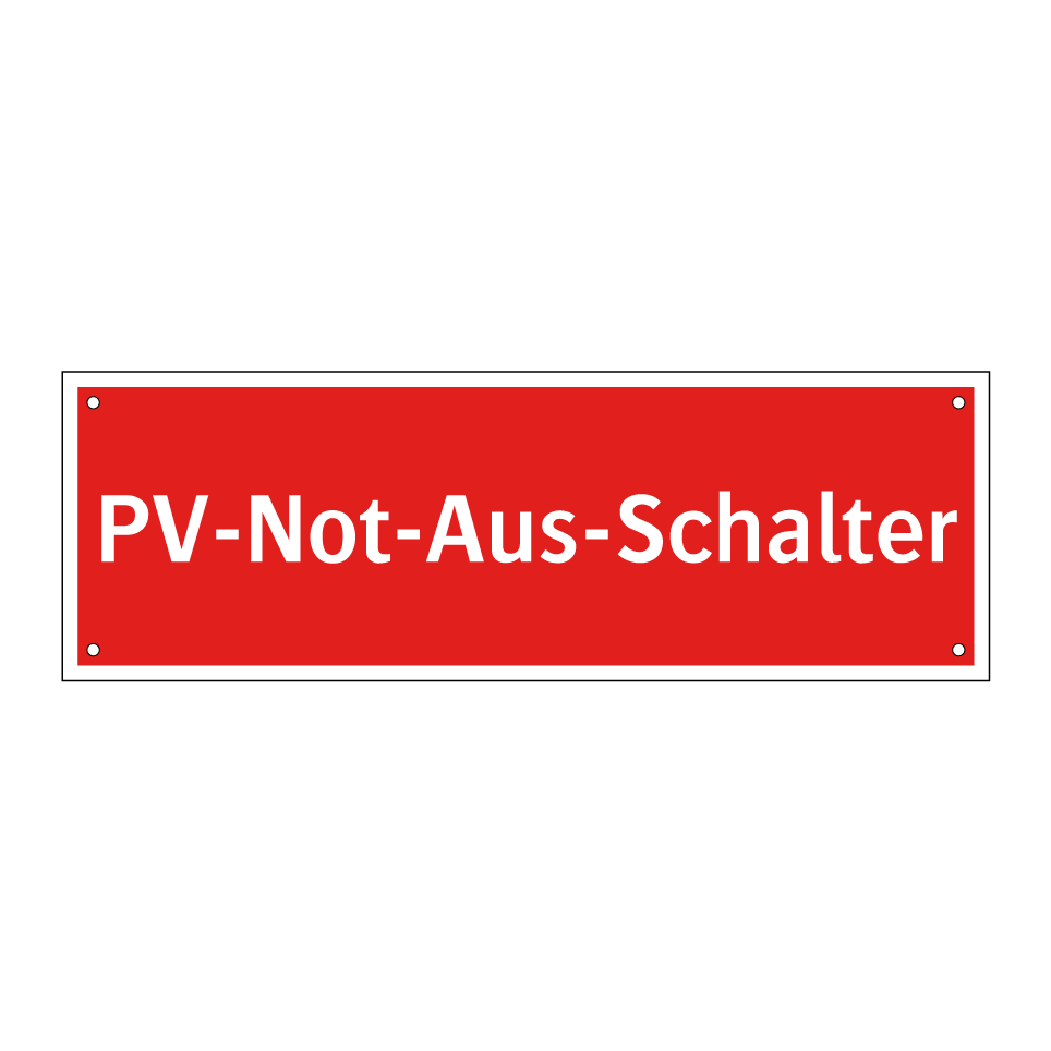 PV-Not-Aus-Schalter