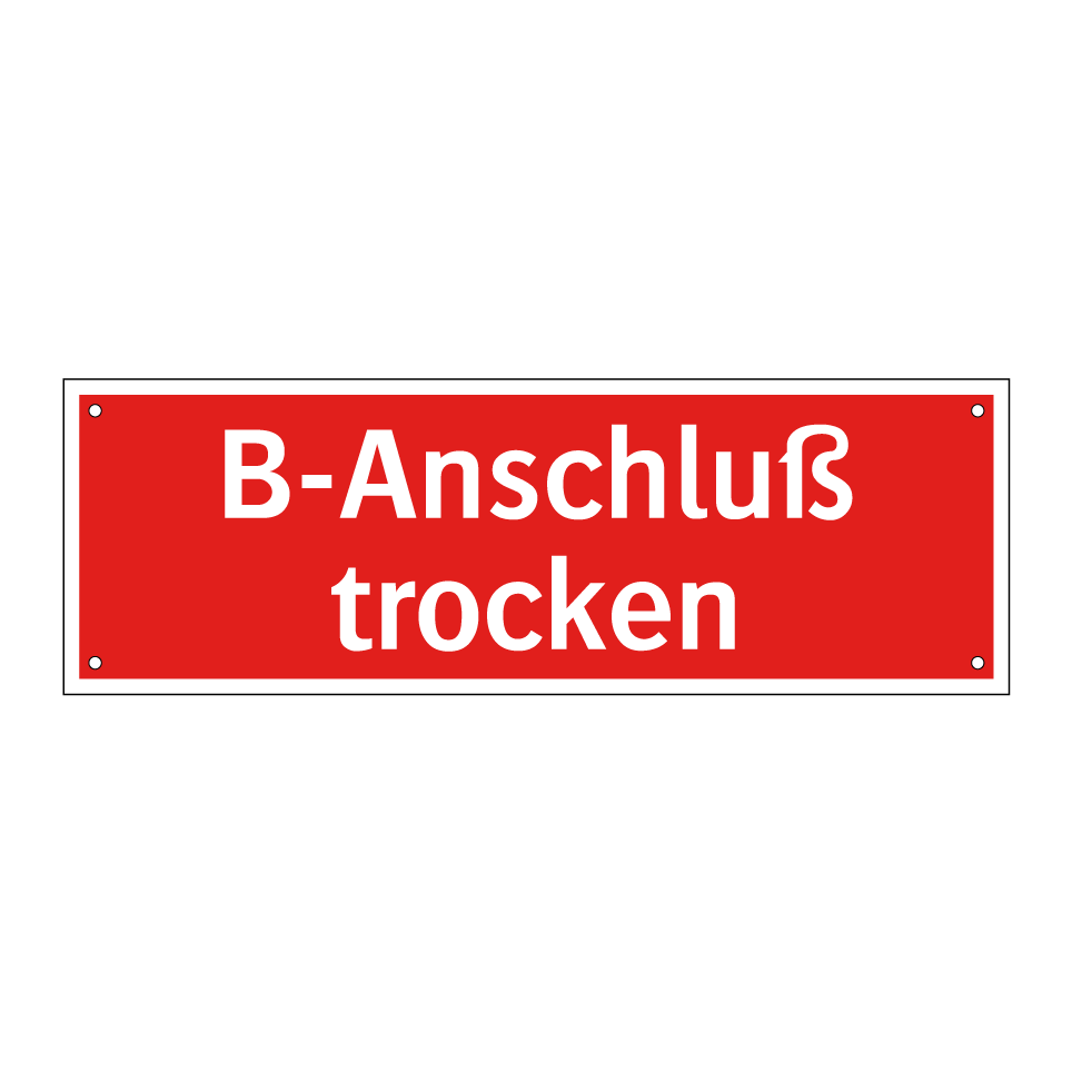 B-Anschluß trocken