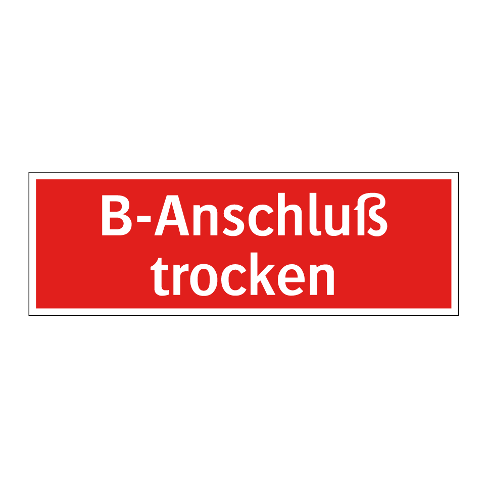 B-Anschluß trocken