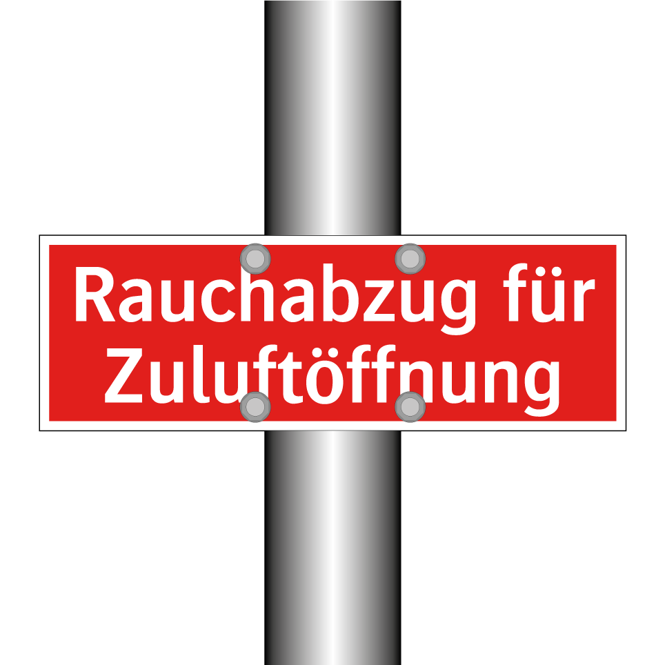 Rauchabzug für Zuluftöffnung