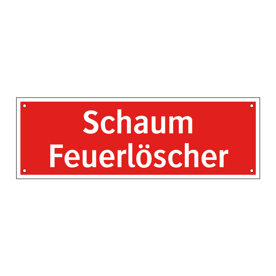 Schaum Feuerlöscher