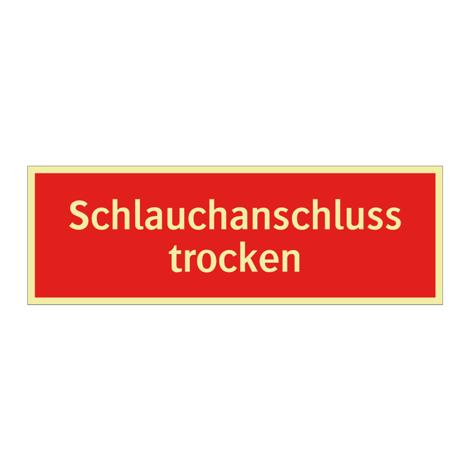Schlauchanschluss trocken