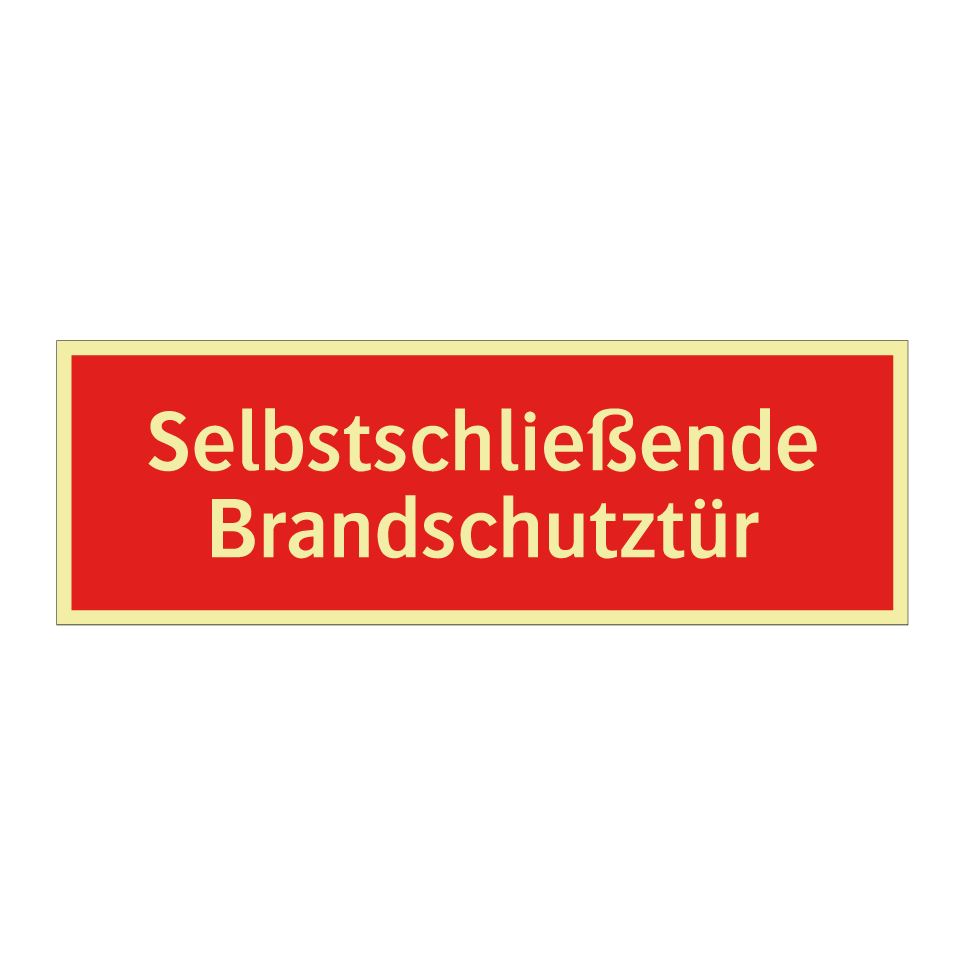Selbstschließende Brandschutztür