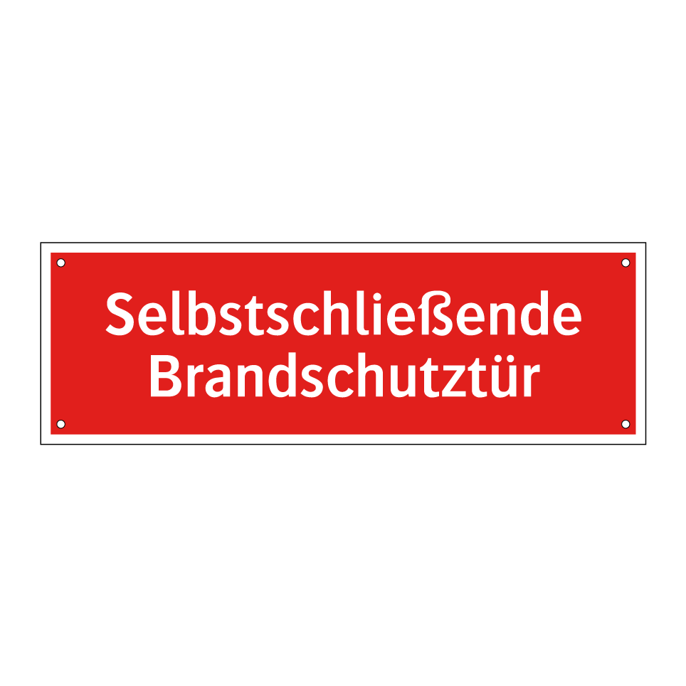 Selbstschließende Brandschutztür