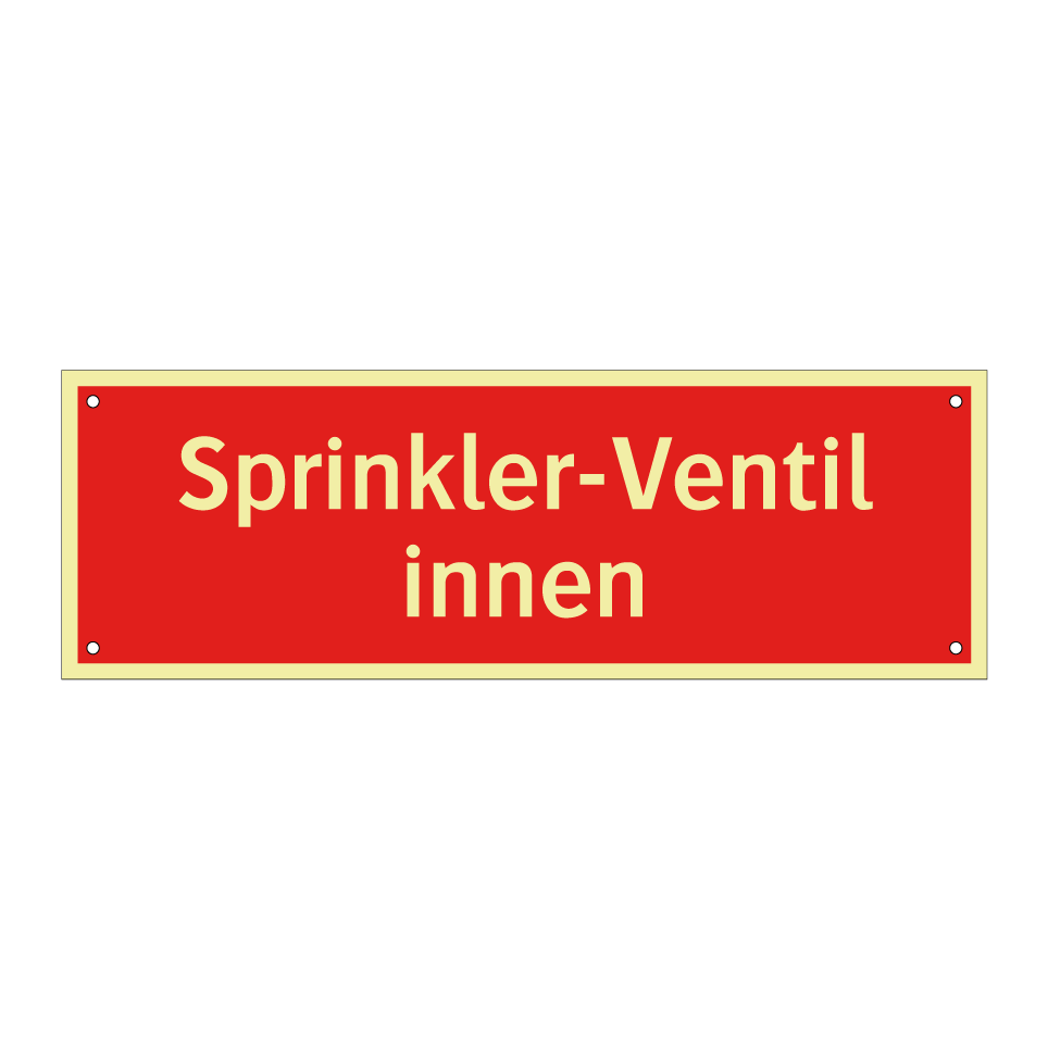 Sprinkler-Ventil innen