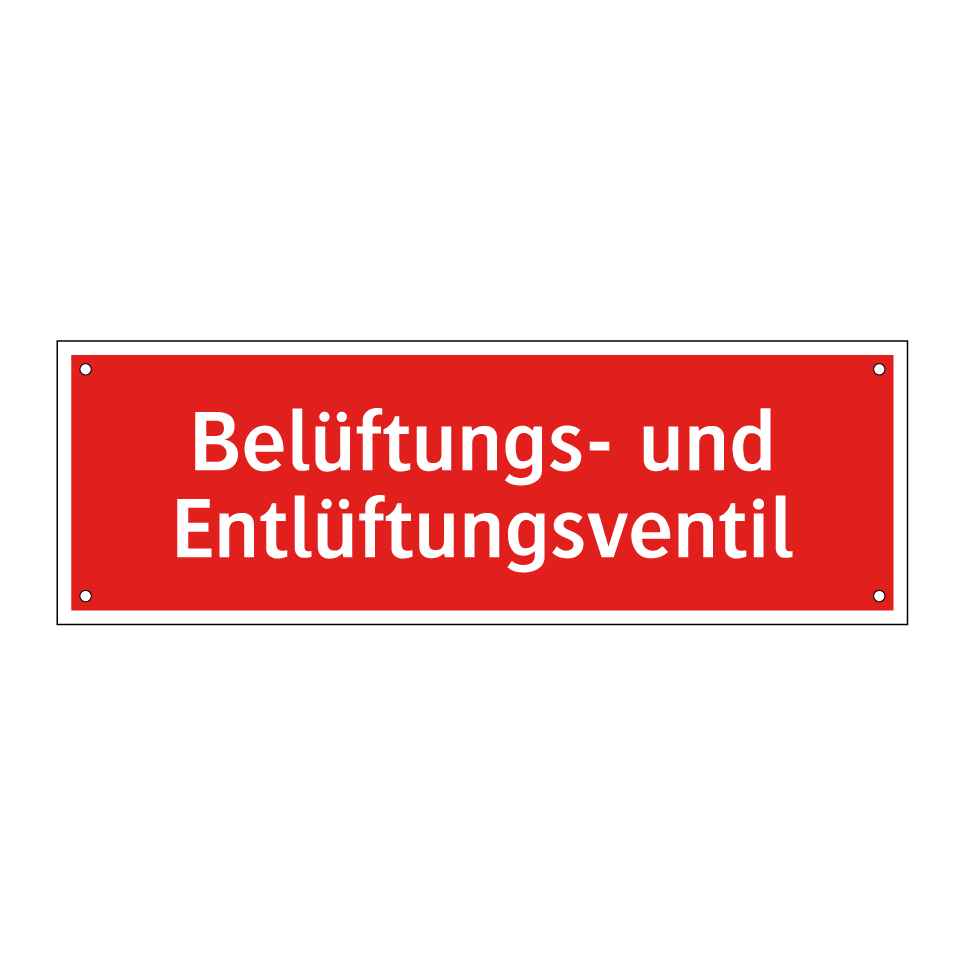 Belüftungs- und Entlüftungsventil