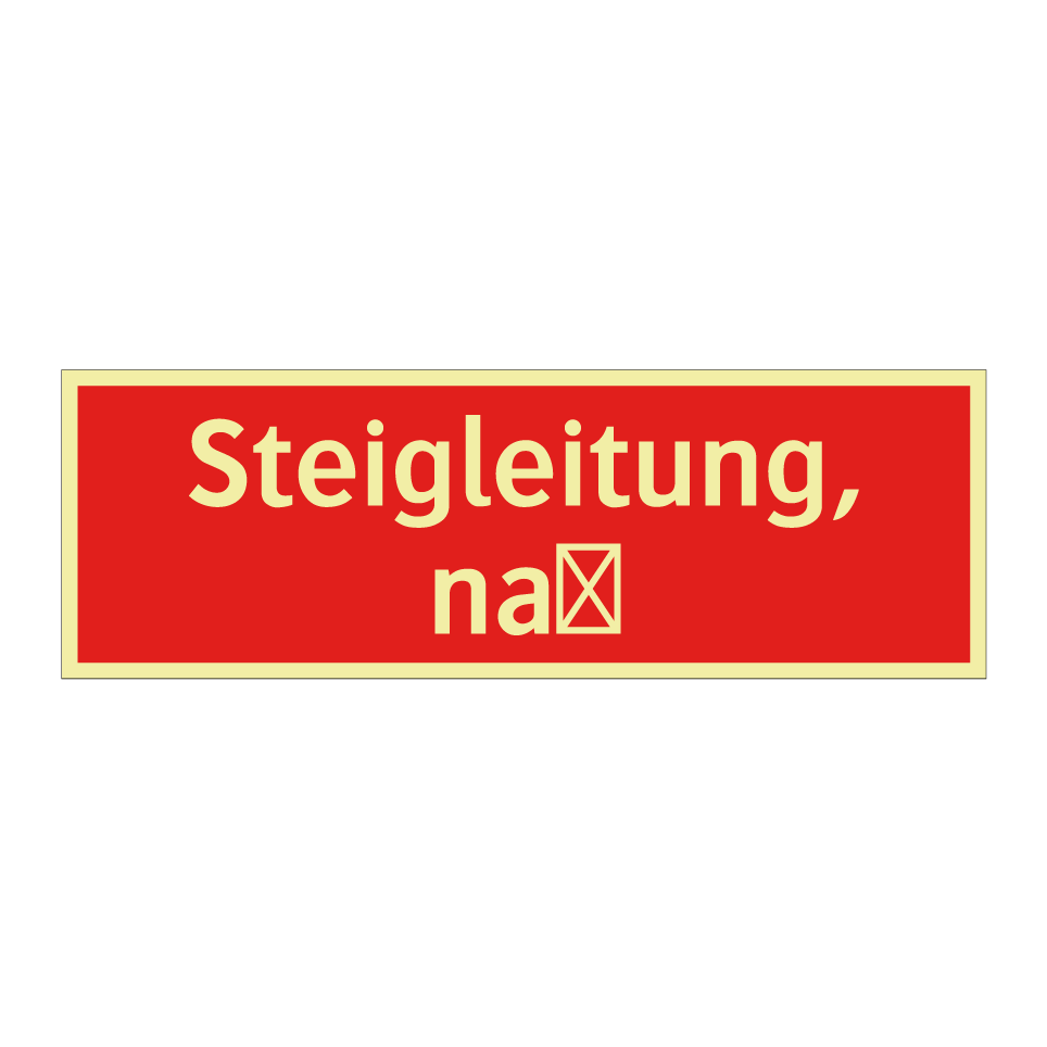 Steigleitung, naß