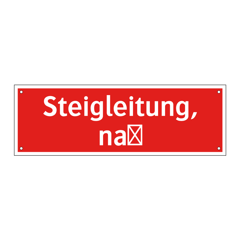 Steigleitung, naß
