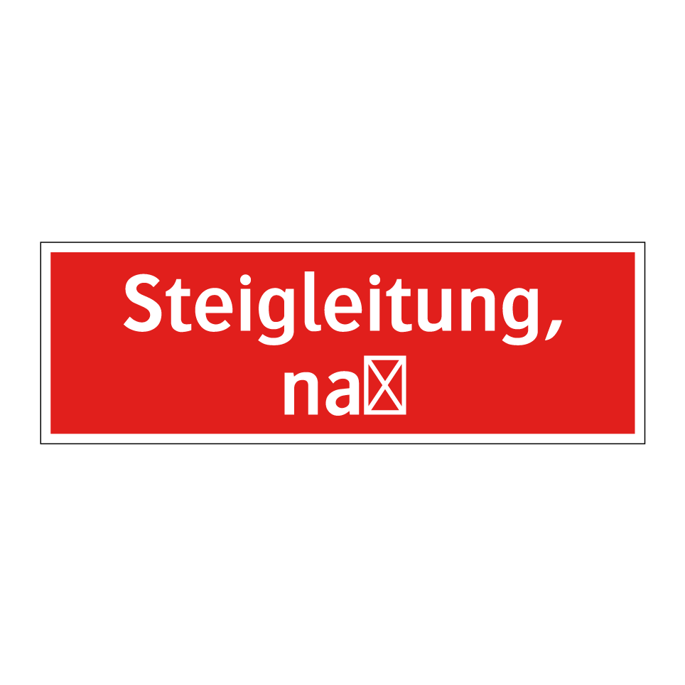 Steigleitung, naß