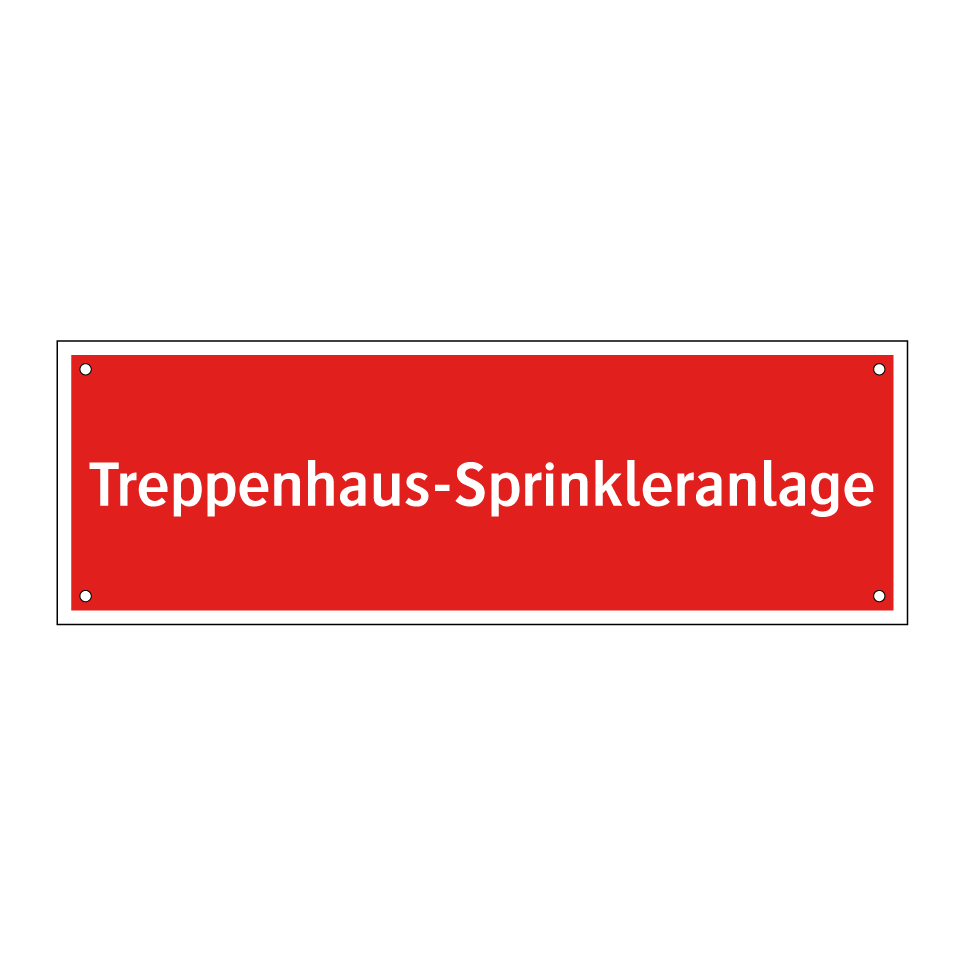 Treppenhaus-Sprinkleranlage