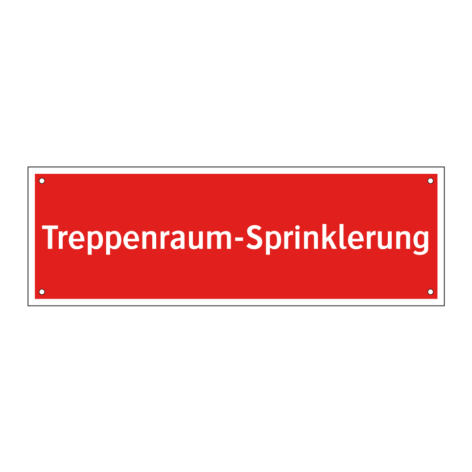 Treppenraum-Sprinklerung