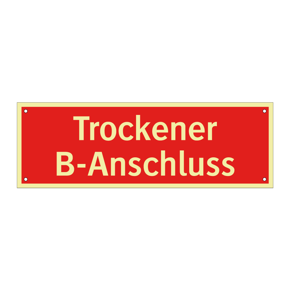Trockener B-Anschluss