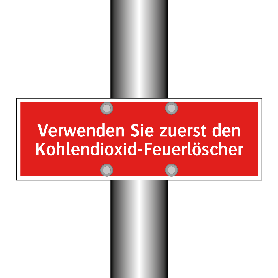 Verwenden Sie zuerst den Kohlendioxid-Feuerlöscher