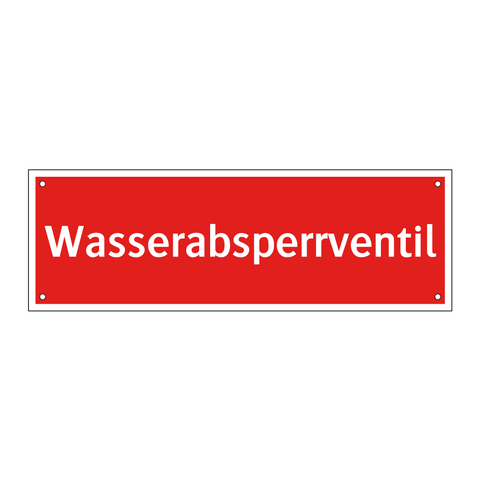 Wasserabsperrventil