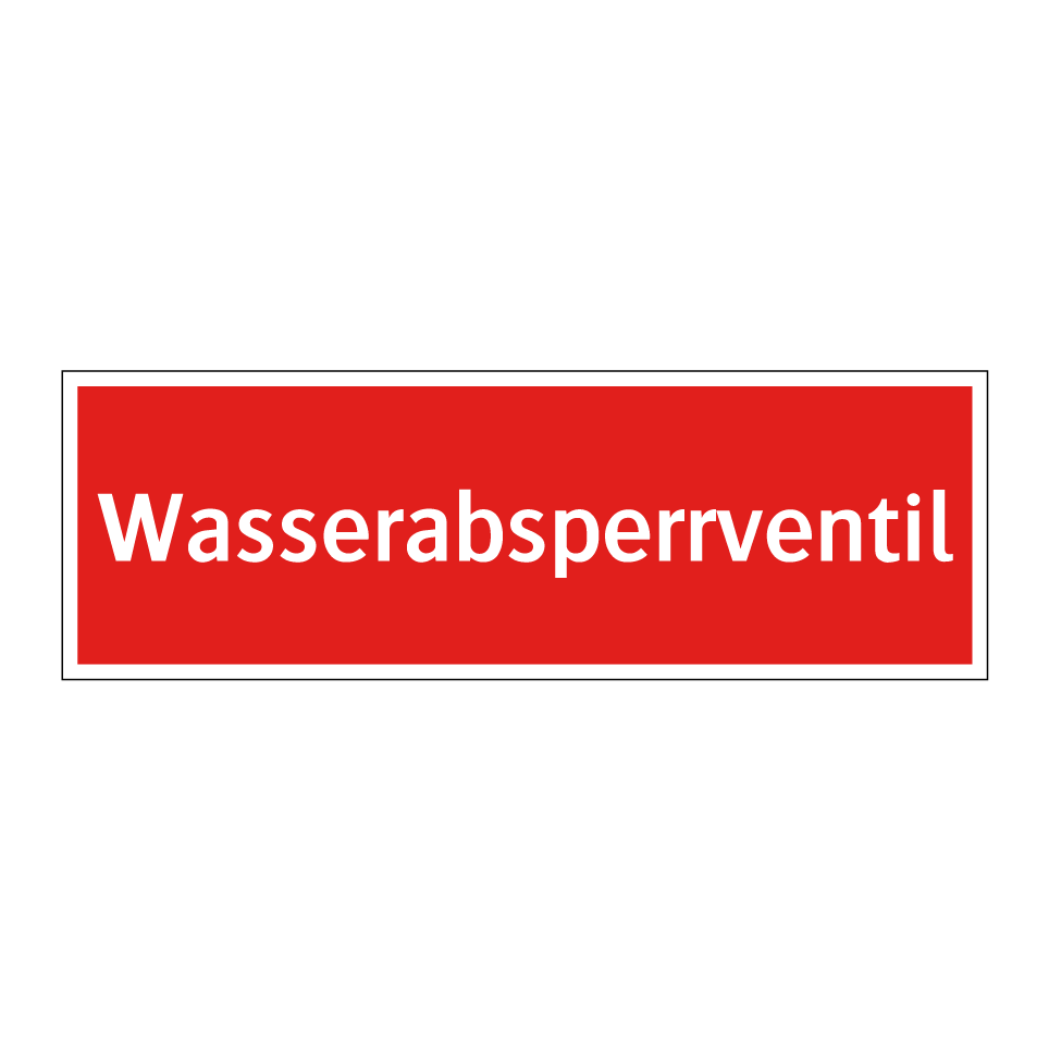 Wasserabsperrventil
