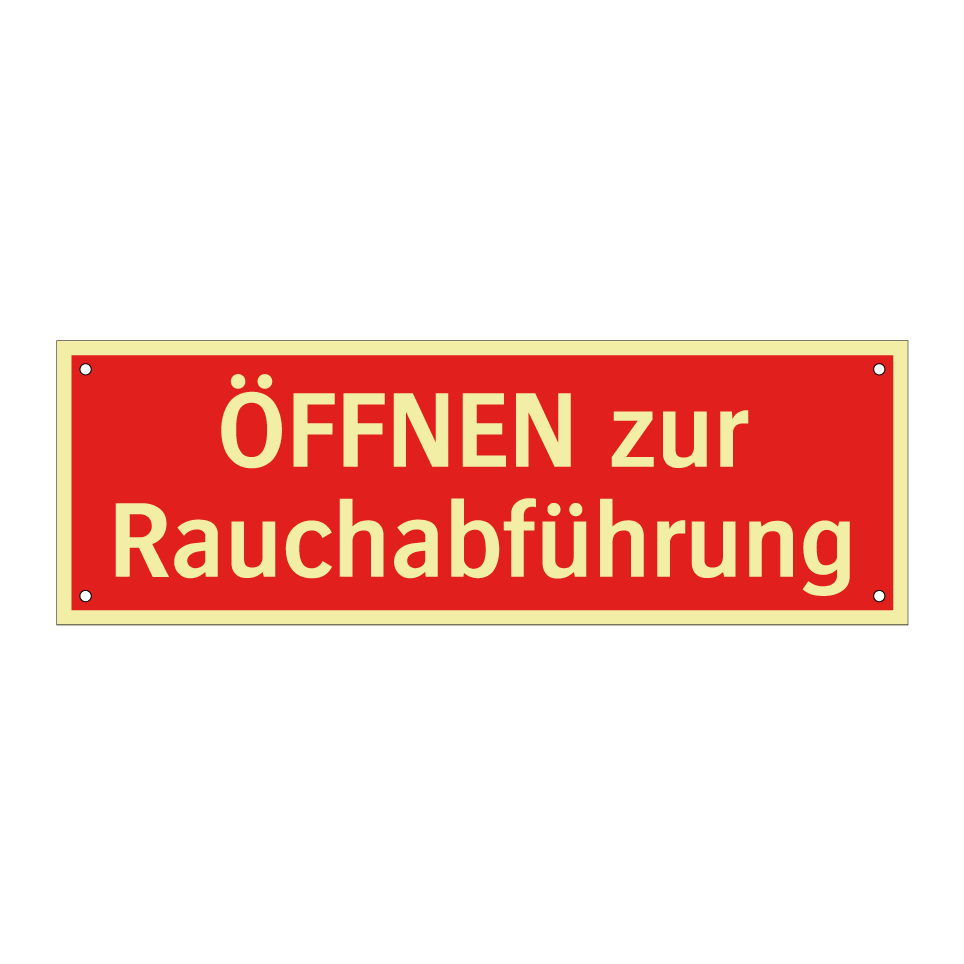 ÖFFNEN zur Rauchabführung