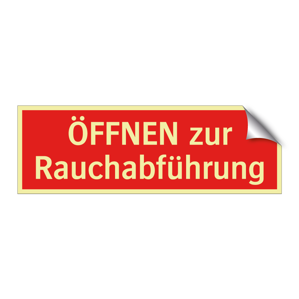 ÖFFNEN zur Rauchabführung