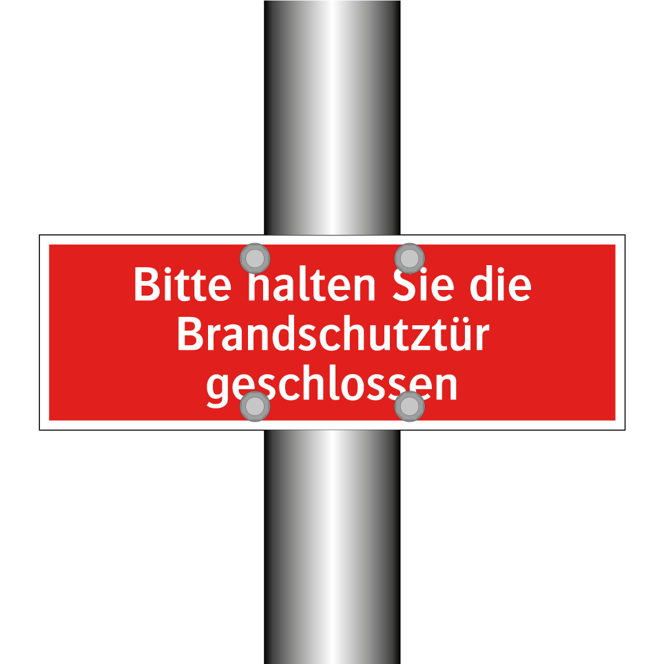 Bitte halten Sie die Brandschutztür geschlossen