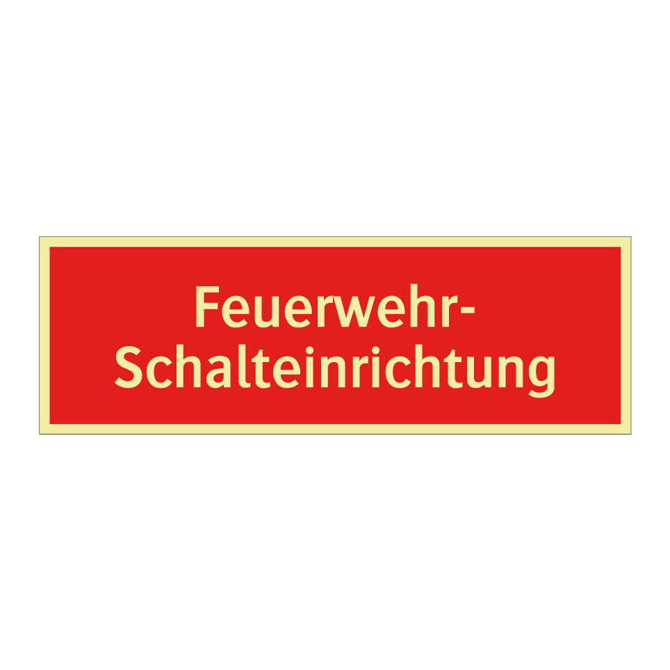 Feuerwehr- Schalteinrichtung