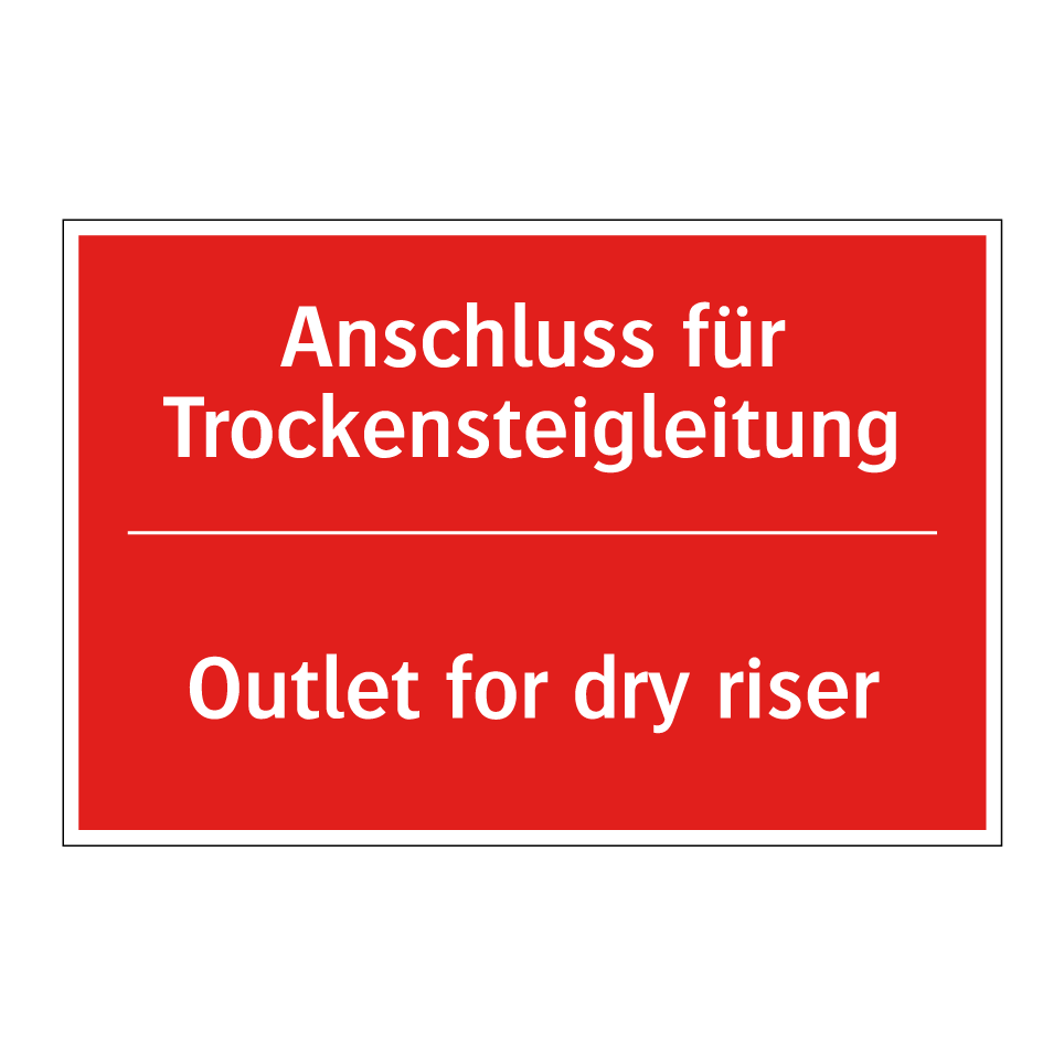 Anschluss für Trockensteigleitung/.../ - Outlet for dry riser