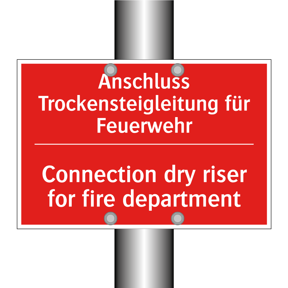 Anschluss Trockensteigleitung /.../ - Connection dry riser for fire /.../